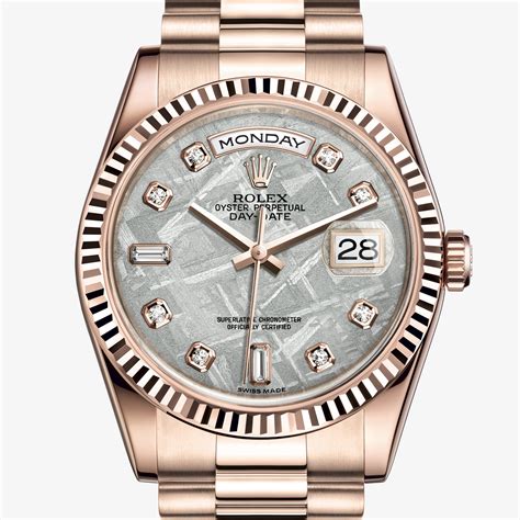 rolex day date oro rosa|rolex datejust everose gold price.